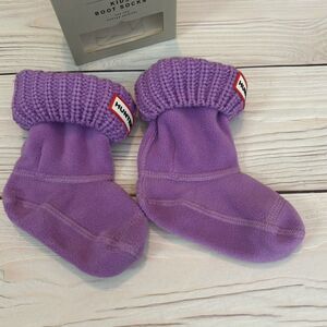 Hunter Kids Boot Socks Thisle Lavender New Open Box Sz XS